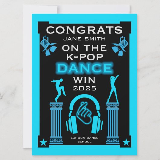 K-POPダンス大会優勝おめでとう (正面)