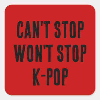 K-Pop大好き スクエアシール