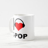 K-Pop大好き!面白いマグカップ コーヒーマグカップ (正面左)
