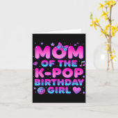 K-POP誕生日おめでとう!K-POP好きの娘を持つママさんへ カード (黄色い花)