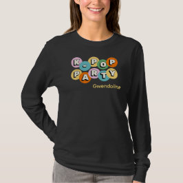 K-POP韓国ポップパーティーテーマカスタム名 Tシャツ