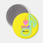 K-POP音楽が大好き マグネット (正面/裏面)