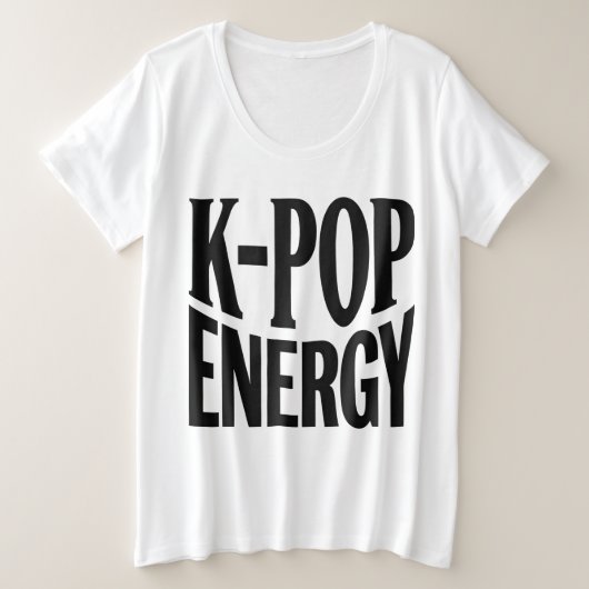 K-POP エナジー 大胆な主張 Tシャツ (デザイン正面)