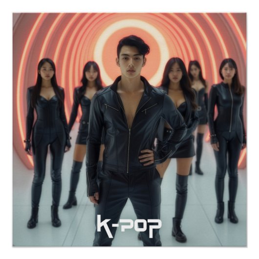 K-POP - ソウル - アジア ポスター (正面)