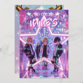 K-POP デーモンハンターにインスパイアされた招待状 招待状 (正面/裏面)