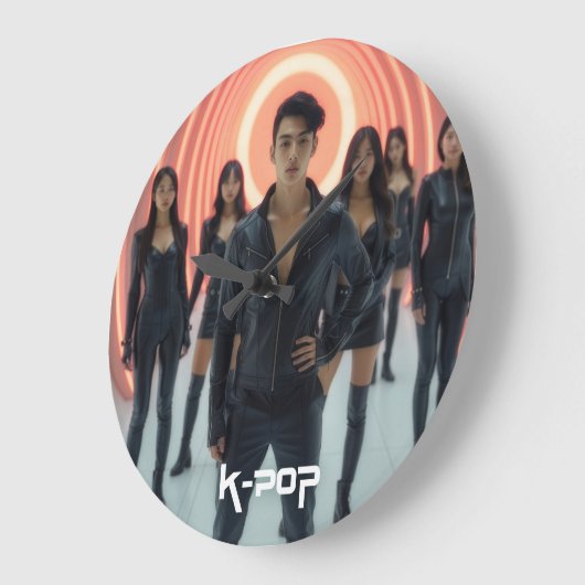 K-POP ラージ壁時計 (傾斜)