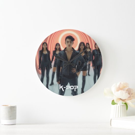 K-POP ラージ壁時計 (ホーム)