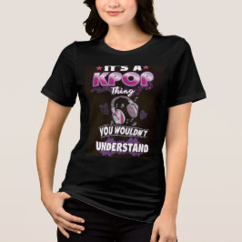 K-Pop 女性用 トライブレンドTシャツ