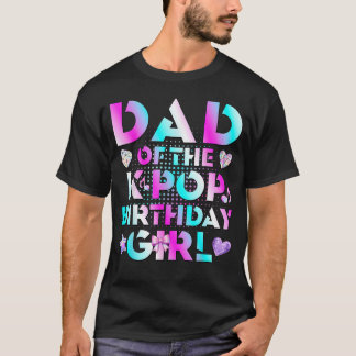 K-POP 誕生日おめでとう パパの K-POP Tシャツ
