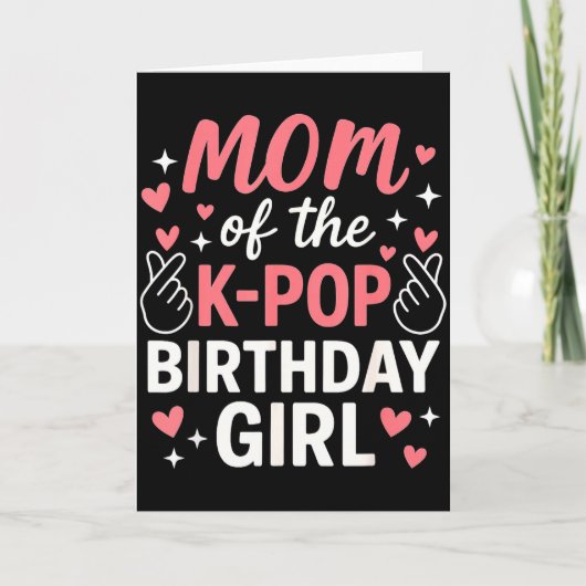 K-POP 誕生日ガール 韓国Pファン 女子ギフト カード (正面)