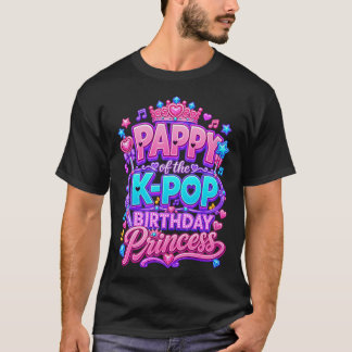 K-Pop 誕生日プリンセスのパピー 韓国音楽 Tシャツ