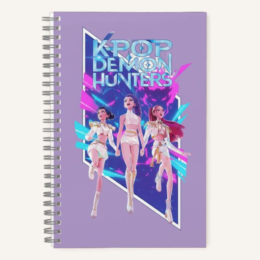 K-Pop Anime Idol Group Spiral Notebook ノートブック (正面)