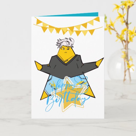 K-pop Birthday Card カード (黄色い花)