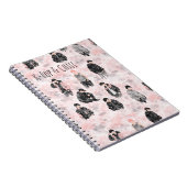 K-Pop & Chill Minimalist Silhouette Aesthetic ノートブック (右側)