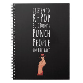 K-pop Gifts Hand Symbol Heart Korean Finger ノートブック