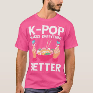 K-Pop Heart Ramen 全てをより良くする K-Pop ミュージック Tシャツ