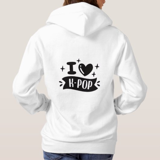 K-Pop/ I Heart K-Pop Sweat Shirt パーカ (裏面)