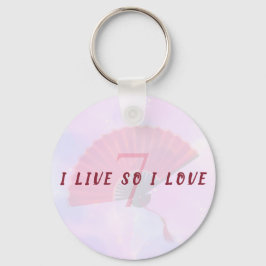 K-Pop Inspired Purple Aesthetic Fan Live Love キーホルダー