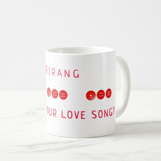 K-pop Inspired What is Your Love Song ARMY Gift コーヒーマグカップ (正面右)