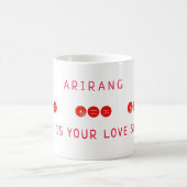 K-pop Inspired What is Your Love Song ARMY Gift コーヒーマグカップ (中央)