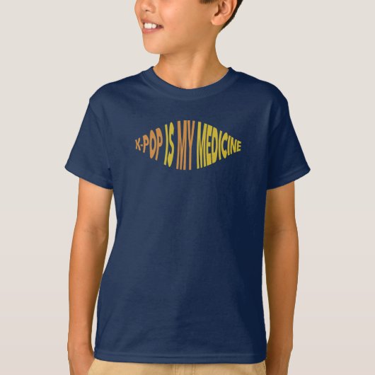 K-Pop Is My Medicine Ver 1 キッズTシャツ Tシャツ (正面)