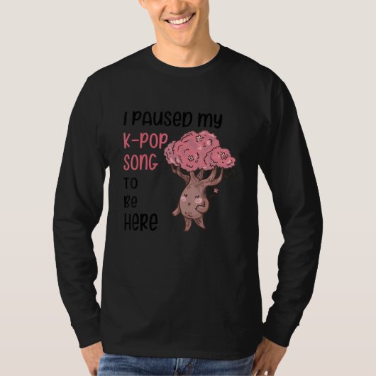 K Pop Kpop Song Paused 9 Tシャツ (正面)
