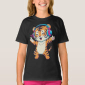 K-pop Music Tiger Dancing Tシャツ (正面)