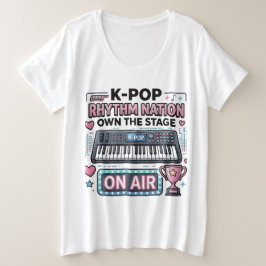 K-POP Rhythm Nation Own The Stage グラフィックTシャツ プラスサイズTシャツ