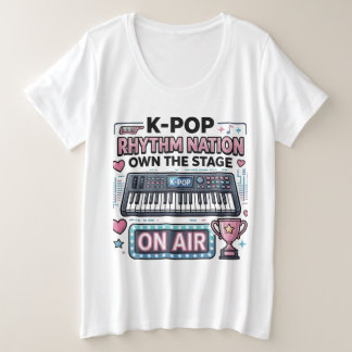 K-POP Rhythm Nation Own The Stage グラフィックTシャツ プラスサイズTシャツ