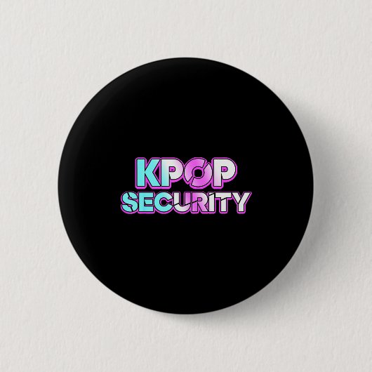 K-pop security mom dad kids funny birthday concert 缶バッジ (正面)