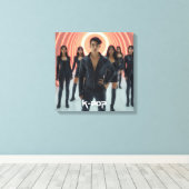 K-POP - SEOUL - ASIA キャンバスプリント (インサイチュ (ウッドフロア))