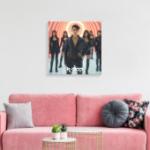 K-POP - SEOUL - ASIA キャンバスプリント (インサイチュ (リビング))