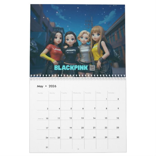 K-Pop's Finest Characters: A KCrush Calendar カレンダー (5月 2026)