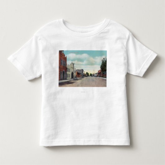 K StreetTulare、カリフォルニアの眺め トドラーTシャツ (正面)