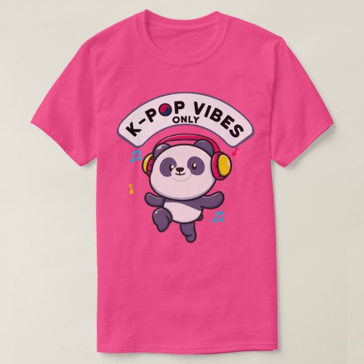 K-Vibesポップ・アートののみ – 韓国語ポップ・アートの音楽K-ポップ・アートの1548 Tシャツ (デザイン正面)