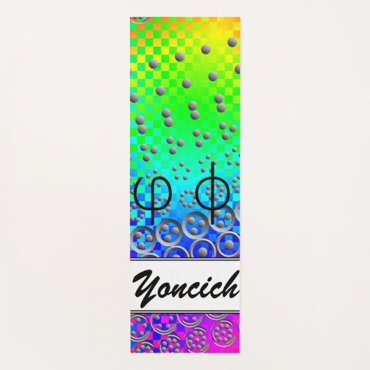 K Yoncichによる12桁のフィボナッチ配列 ヨガマット (正面)