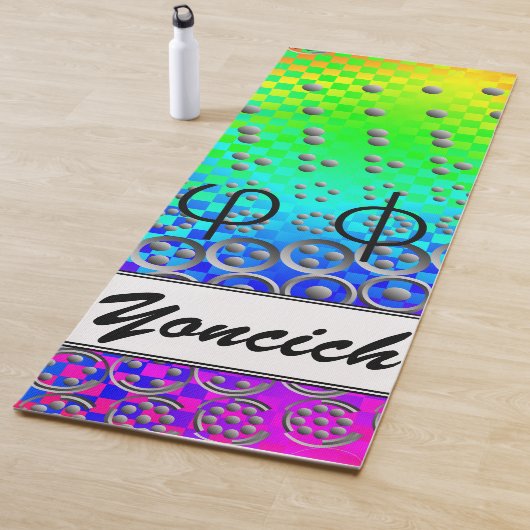 K Yoncichによる12桁のフィボナッチ配列 ヨガマット (インサイチュ)