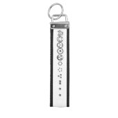 K Yoncichによる12桁のフィボナッチ配列 リストバンドキーホルダー (鍵トップ)