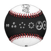 K Yoncichによる12桁のフィボナッチ配列 野球ボール (裏面)