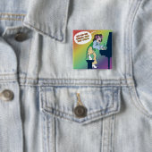 KaのKaのKa Kimmyおよびジェット機はボタンがかかります 缶バッジ (インサイチュ)