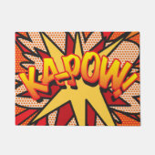 KA-POWおもしろいレトロ漫画ブックアーポップ・アートのト ドアマット (正面)