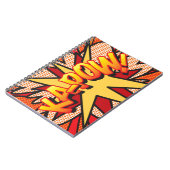 KA-POWおもしろいレトロ漫画ブックアーポップ・アートのト ノートブック (左側)