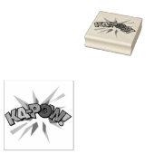 KA-POWおもしろいレトロ漫画ブックアーポップ・アートのト ラバースタンプ (押印)