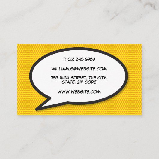 KA-POWおもしろいレトロ漫画帳 名刺 (裏面)