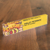 KA-POWおもしろいレトロ漫画 デスクネームプレート (側面)