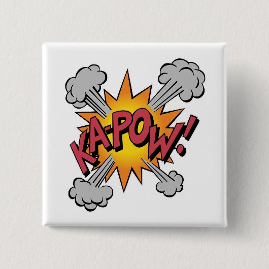 KA-POW! コミック風グラフィック 缶バッジ (正面)