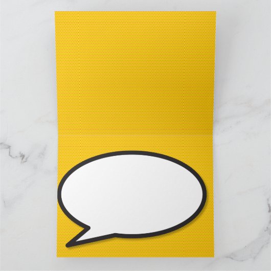 KA-POW! 日付を保存しよう レトロコミックブック ポップアート カード (内部)