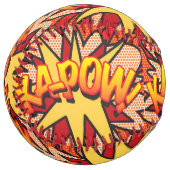 KA-POW 楽しいレトロ漫画ポップアート ソフトボール (正面左)