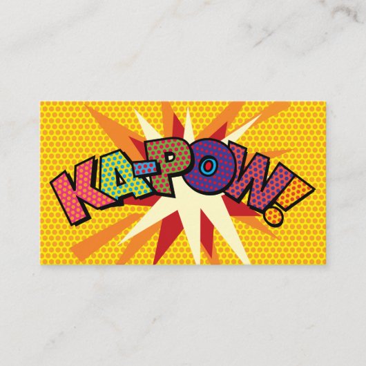 KA-POW 楽しいレトロ漫画 名刺 (正面)