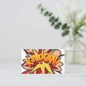 KA-POW 楽しいレトロ漫画 名刺 (スタンド正面)